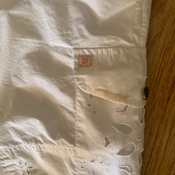 Miss Me Cotton Cargo Style Capris w Eyelet Trim - Picture 5 of 14